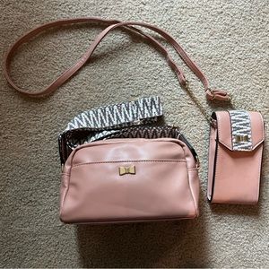 OLIVIA & KATE NY MATCHING CROSSBODY BAG AND PHONE HOLDER
